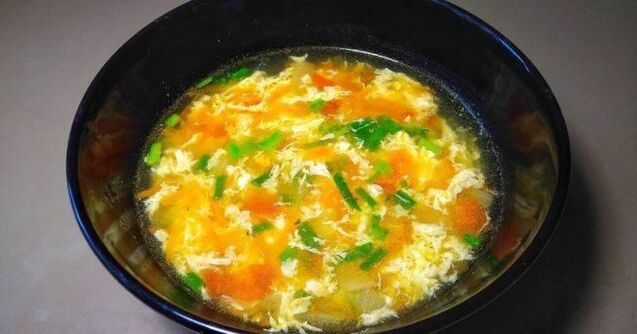 Soupe aux œufs pour la goutte