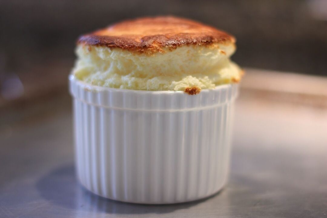 Soufflé au quark avec pancréatite