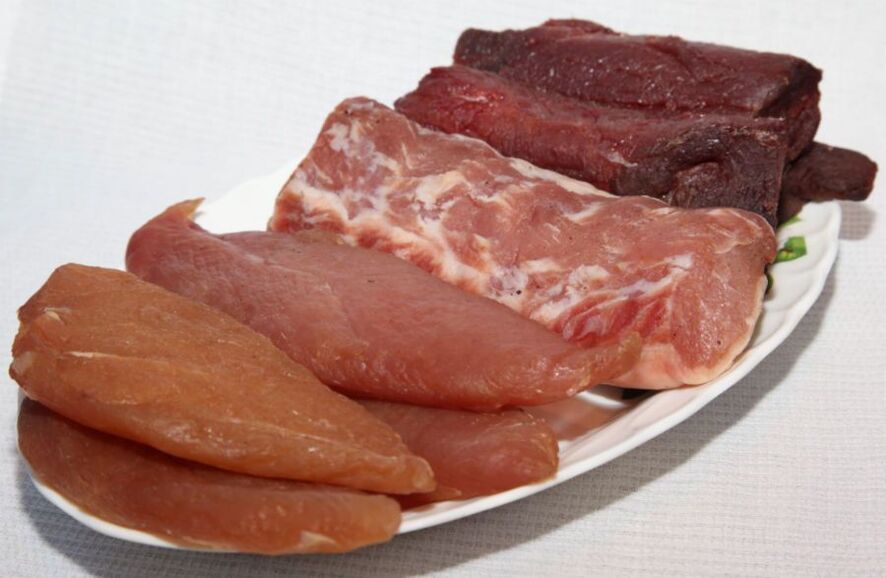 Viande pour les personnes du premier groupe sanguin