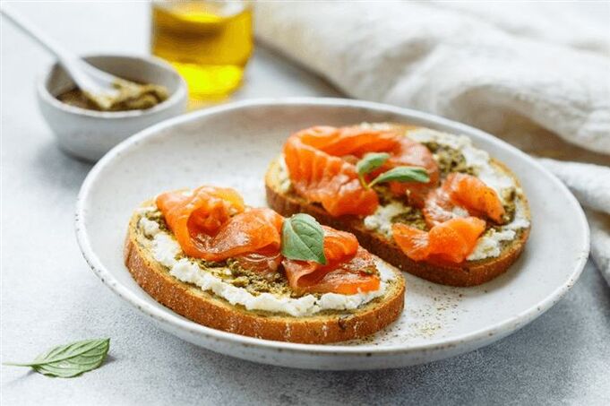 Toast de saumon