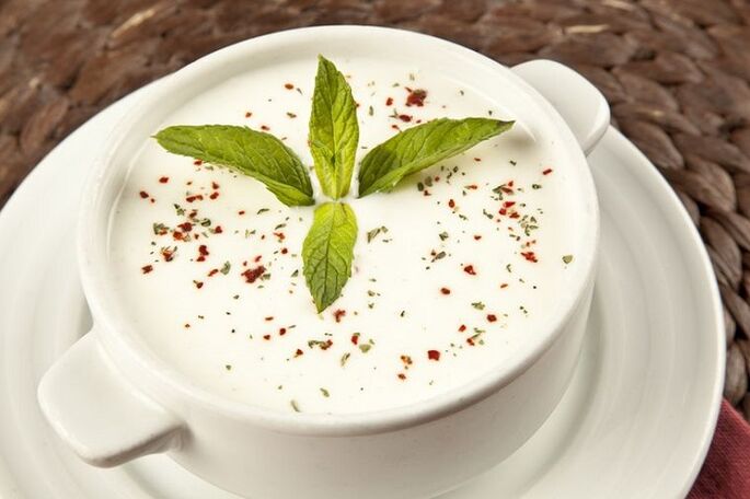 Soupe au yogourt minceur