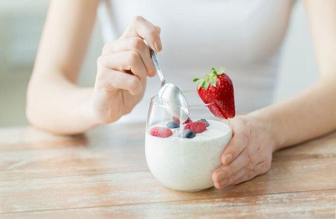 Yaourt amincissant aux fraises