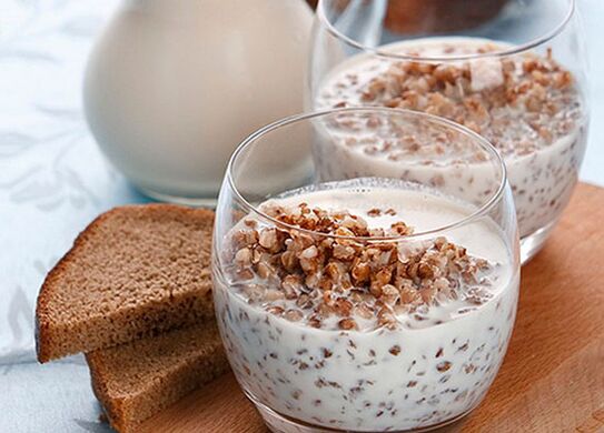 Bouillie de sarrasin au kéfir pour perdre du poids