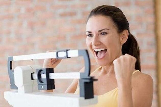 Perte de poids chez une femme en une semaine